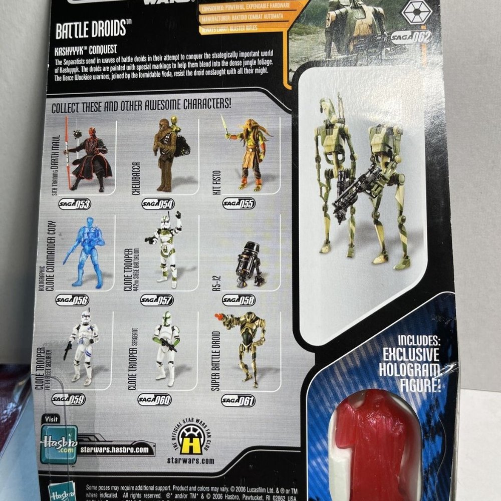 2006 Nrmt! Star Wars Saga collection Series Battle droids figure set moc 062 Mib - Picture 2 of 2